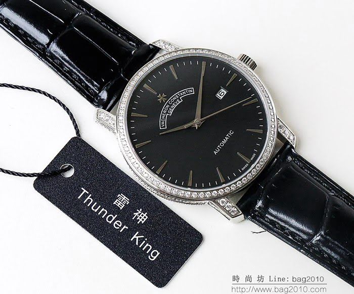 江詩丹頓 Vacheron Constantin LS精品 2018新款 進口9015機芯 小牛皮原裝蝴蝶扣 超強防水 高檔男士腕表  wssb3629